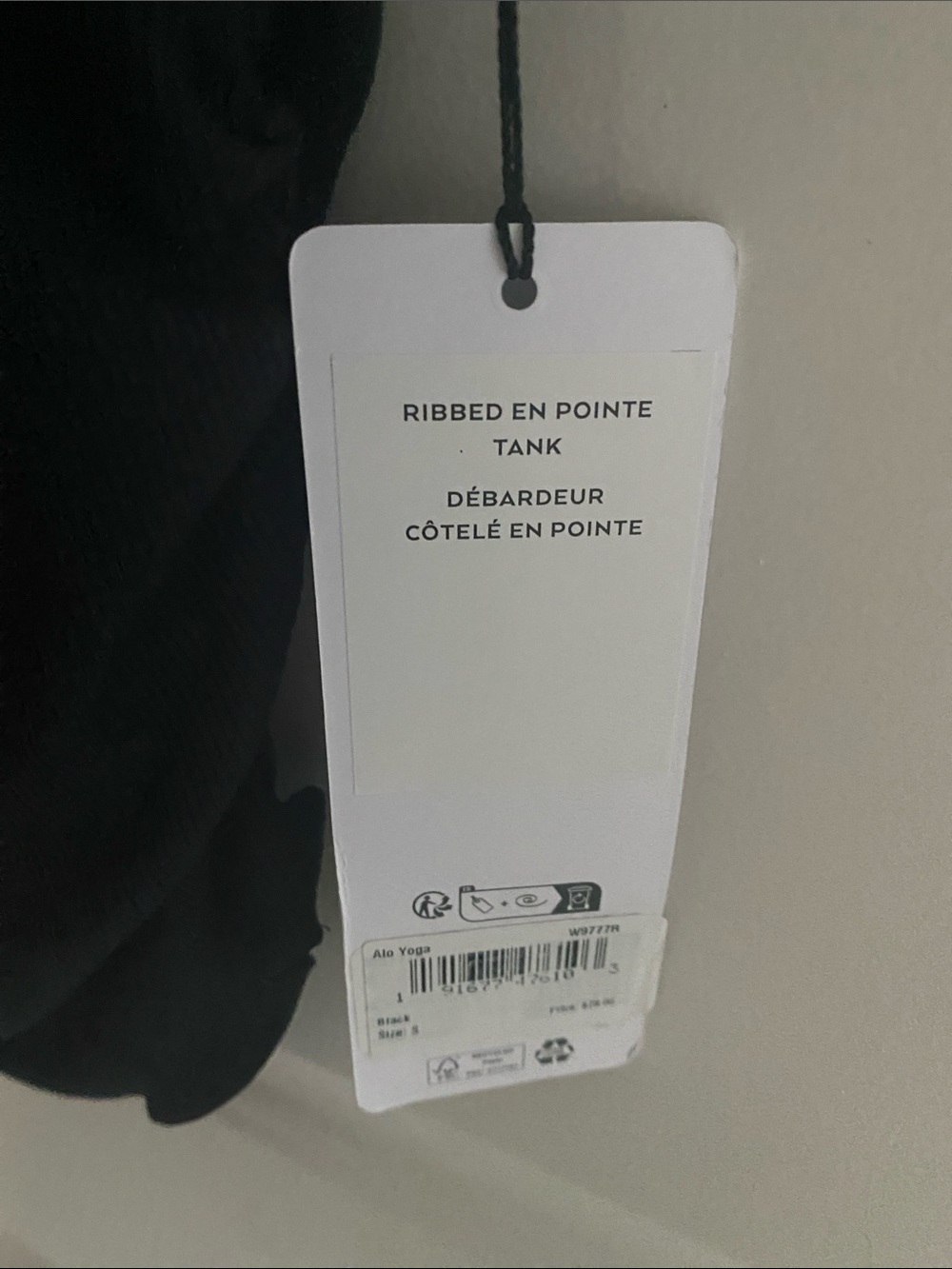 Alo, Ribbed En Pointe Tank - Picture 2 of 7